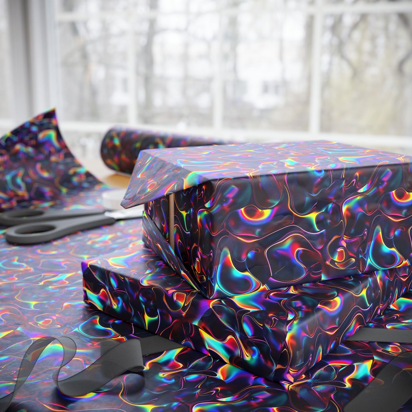 Holographic Mirage Wrapping Paper