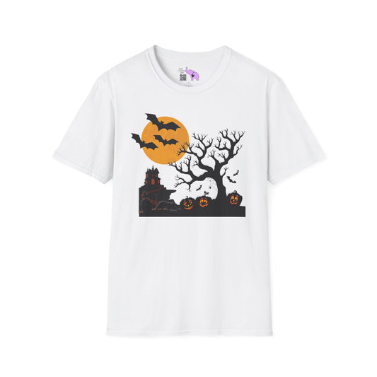Spooky House & Graveyard Adult T-shirt