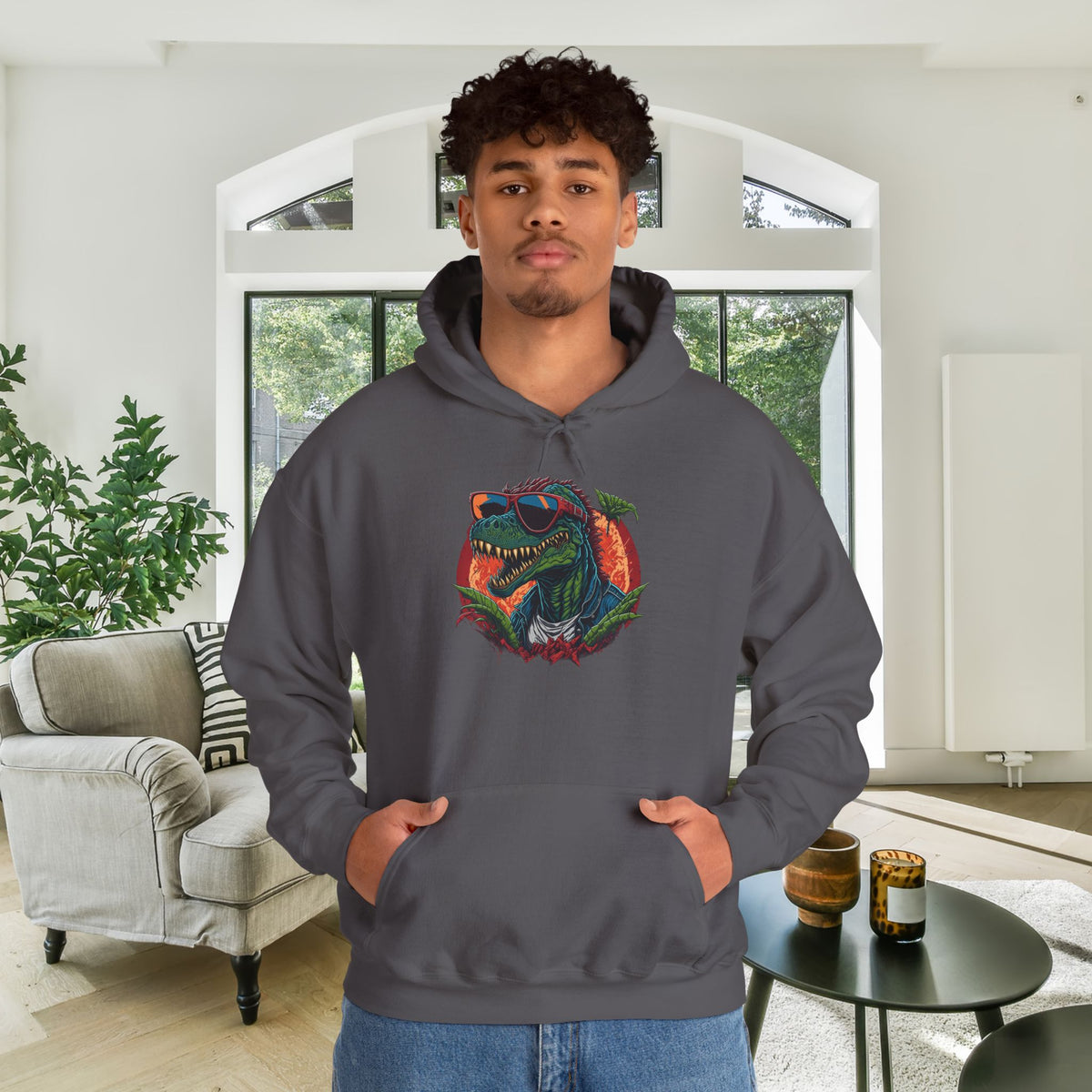 Cool Dinosaur Heavy Blend™ Hooded Sweatshirt