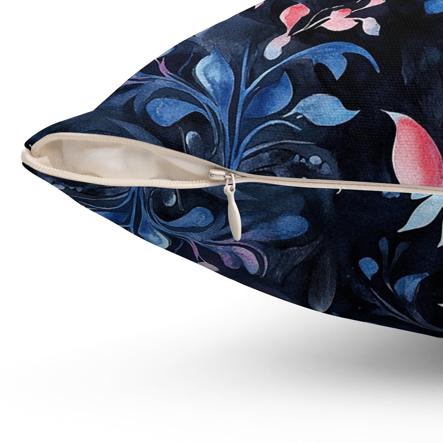Dusky Floral Whispers Throw Pillow