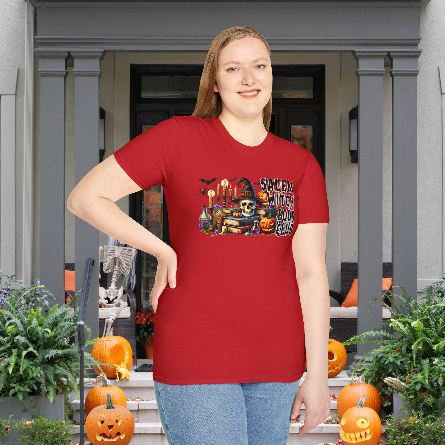 Salem Witch Book Club (3) Adult T-shirt