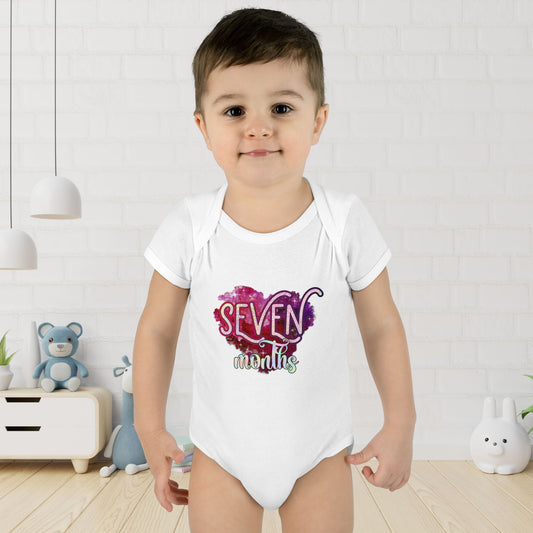 Stardust Baby Milestone Bodysuit-Seven Months