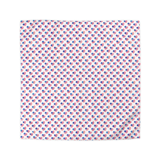 Hearts of Freedom Microfiber Duvet Cover