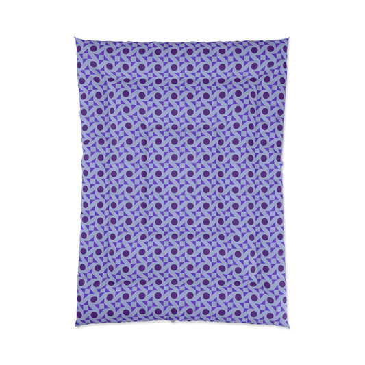 Violet Pinwheels Comforter