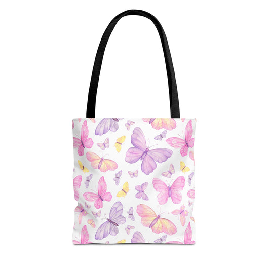 Pastel Butterfly Dreams Canvas Tote Bag
