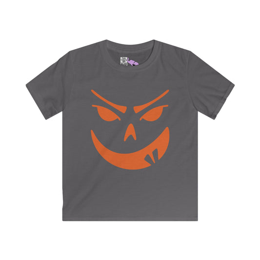 Goofy Grin Jack-O-Lantern Youth Softstyle Tee