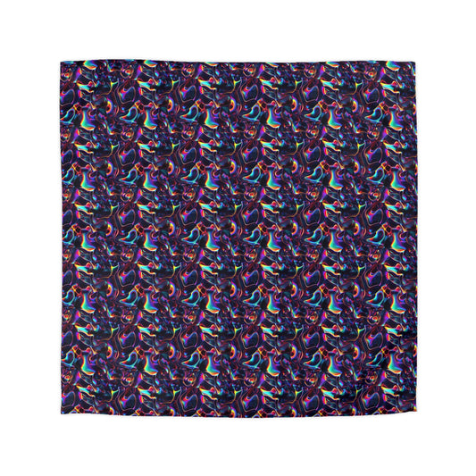 Holographic Mirage Microfiber Duvet Cover