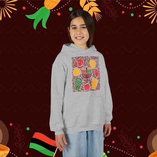 Kwanzaa Traditions Youth Heavy Blend Hoodie