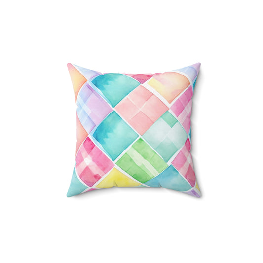 Watercolor Weave Throw Pillow