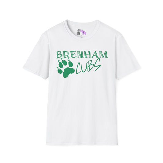 Brenham Cubs w/Claws Adult T-shirt