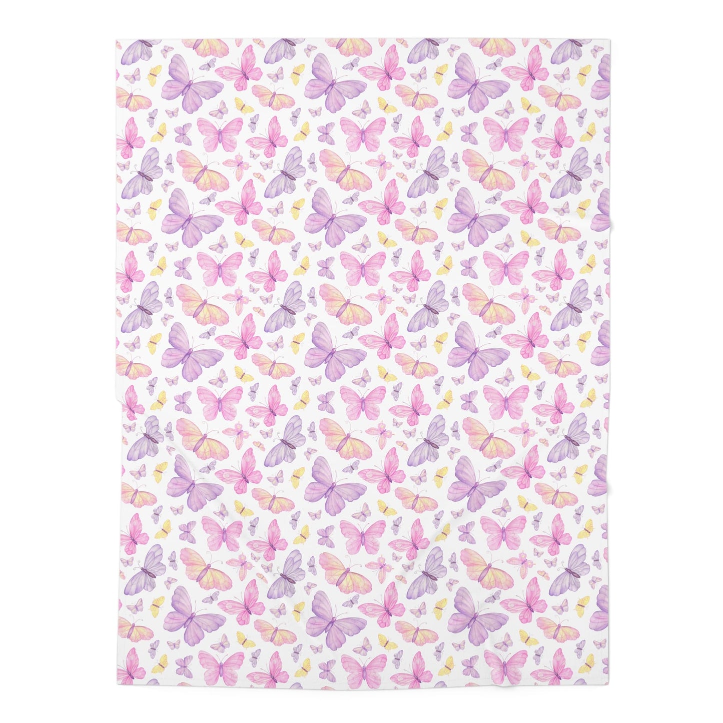 Pastel Butterfly Dreams Baby Swaddle Blanket