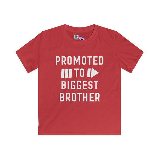 Promoted To Biggest Brother Youth Softstyle Tee