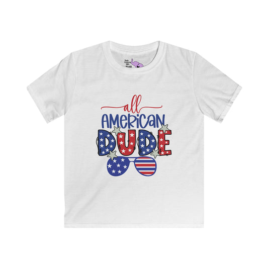 All-American Dude Youth Softstyle Tee