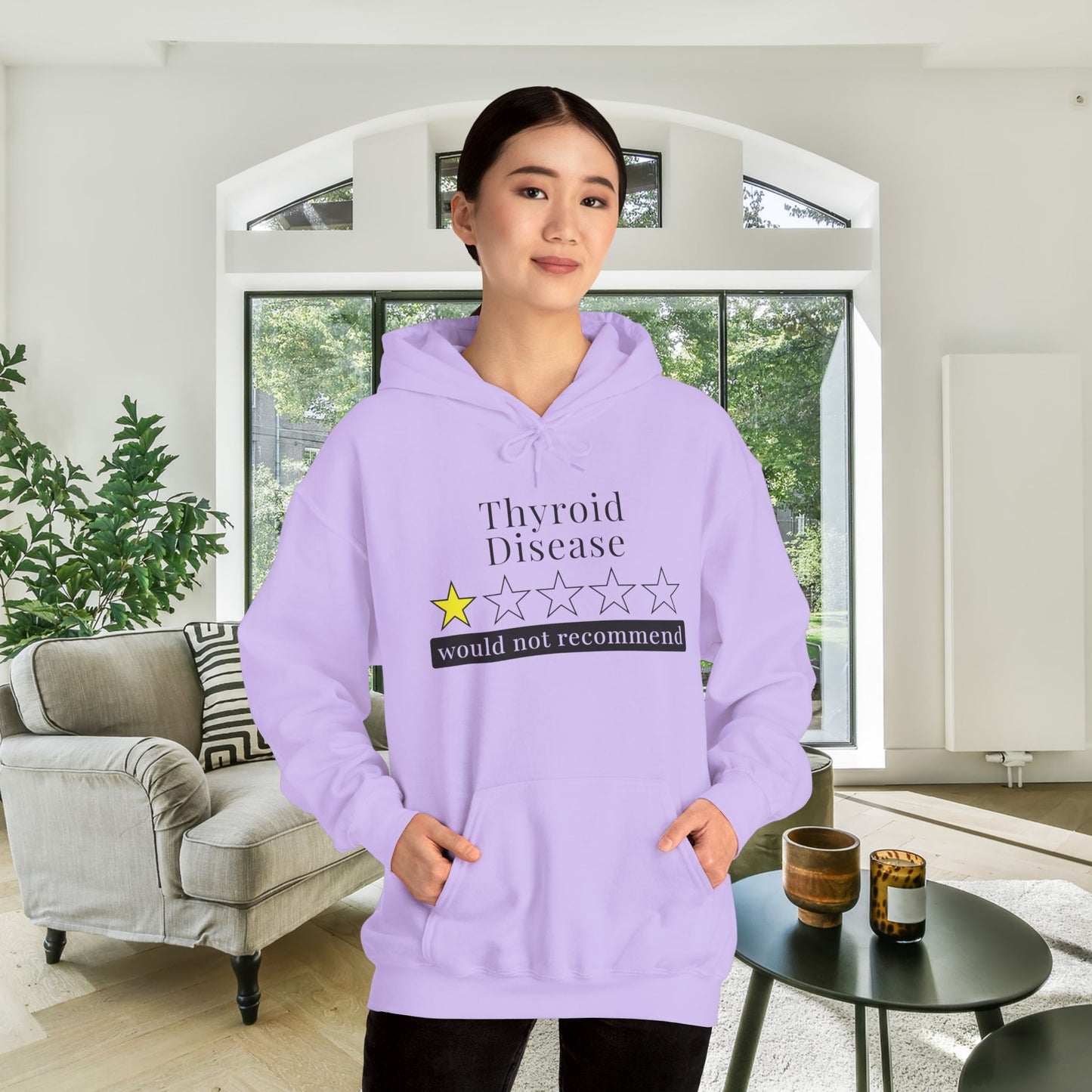Thyroid Disease 1 Star Would Not Recommend Adult Heavy Blend™ Hoodie