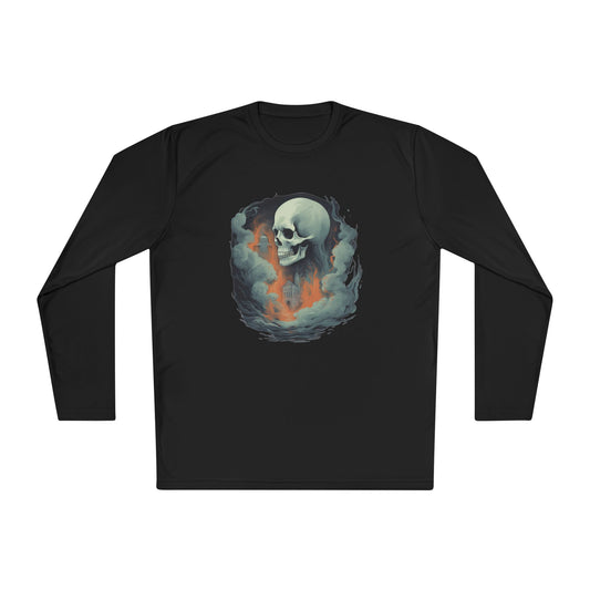 Creepy Ghost 9 Adult Long Sleeve Tee