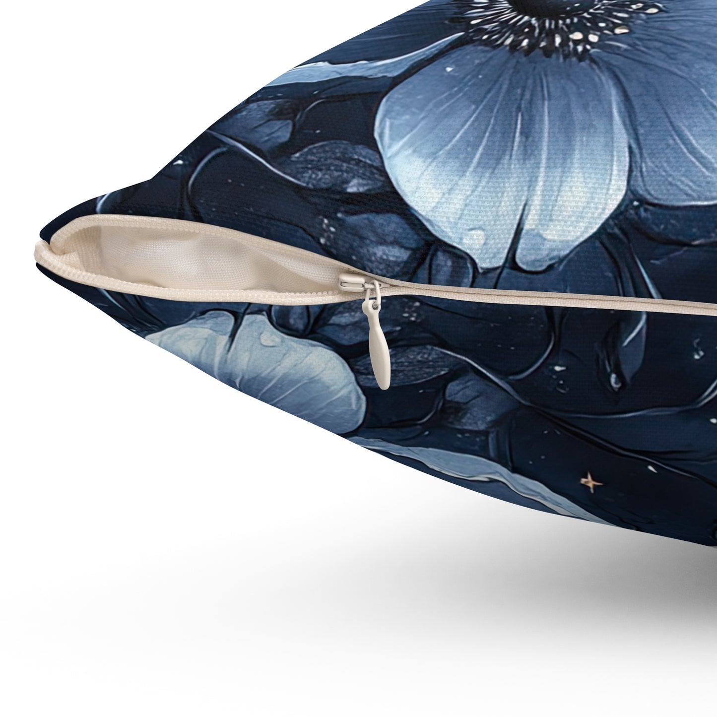 Midnight Blossoms Throw Pillow