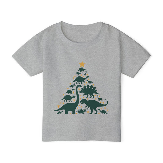 Dinosaur Christmas Tree Heavy Cotton™ Toddler T-shirt