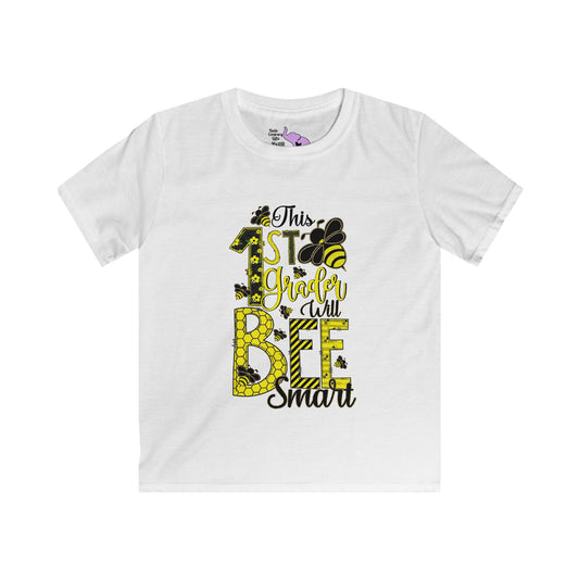 This 1st Grader Will Bee Smart Youth Softstyle Tee