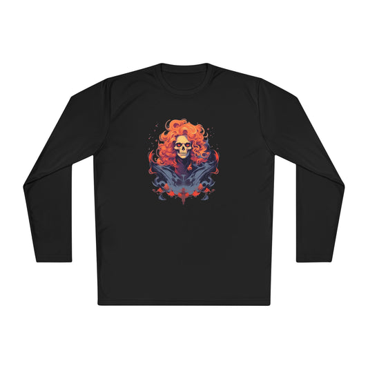 Creepy Ghost 8 Adult Long Sleeve Tee