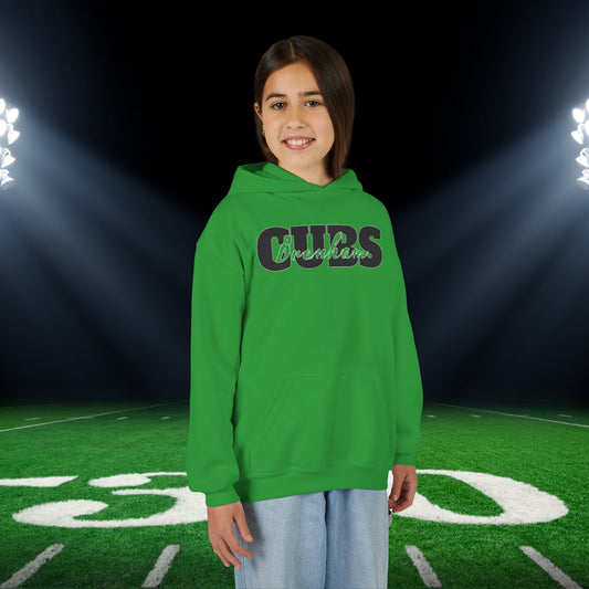 Brenham Cubs Double Text Youth Heavy Blend Hoodie