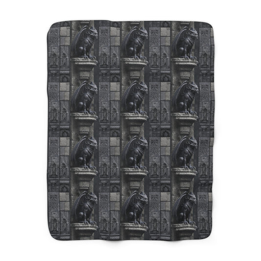 Gargoyle Vigil Fleece Blanket