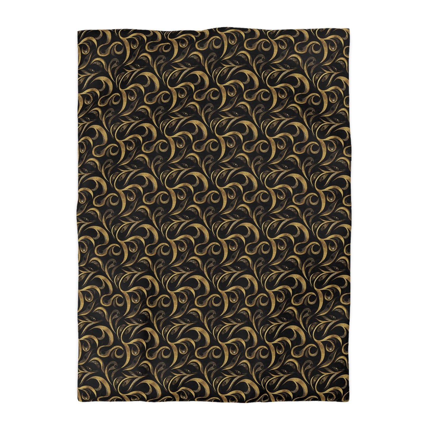 Golden Noir Swirl Basic Bedding Set