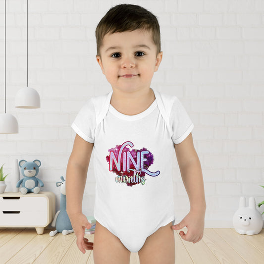 Stardust Baby Milestone Bodysuit-Nine Months