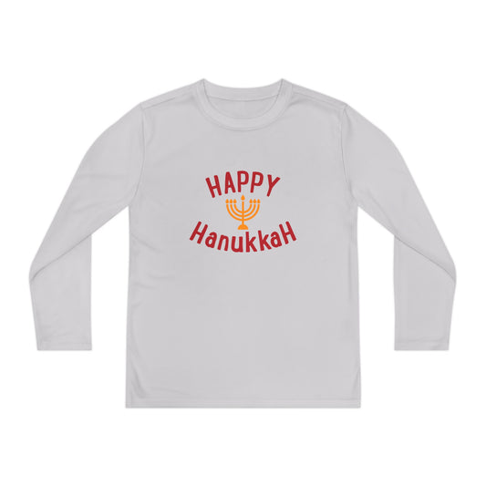 Happy Hanukkah Youth Long Sleeve Tee
