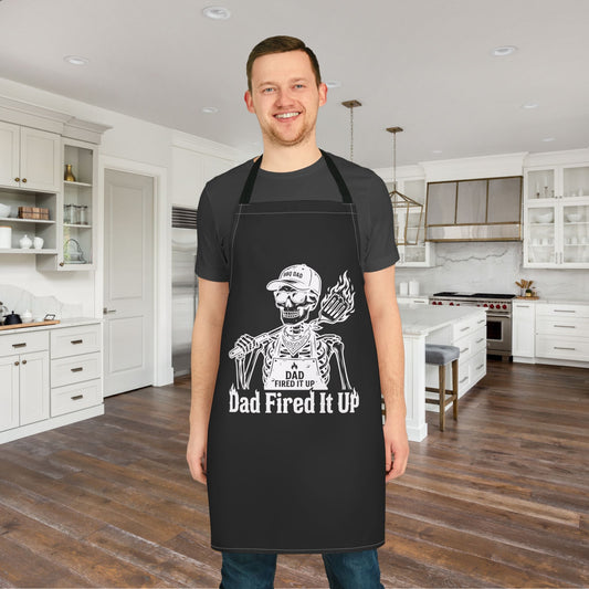 Dad Fired It Up (Dad Skeleton) Apron