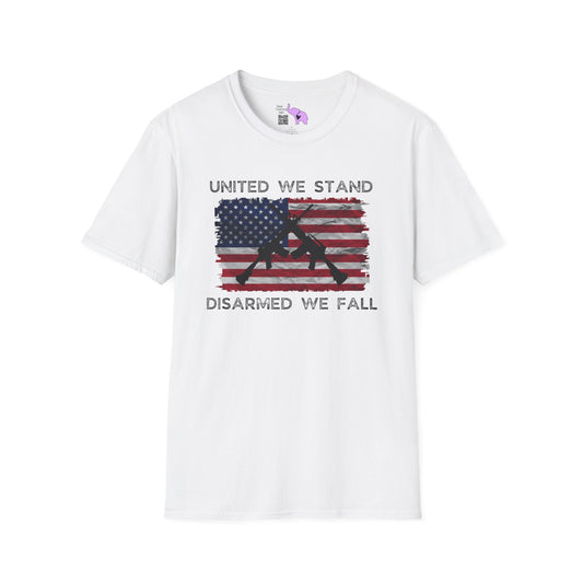 United We Stand Disarmed We Fall Adult T-shirt