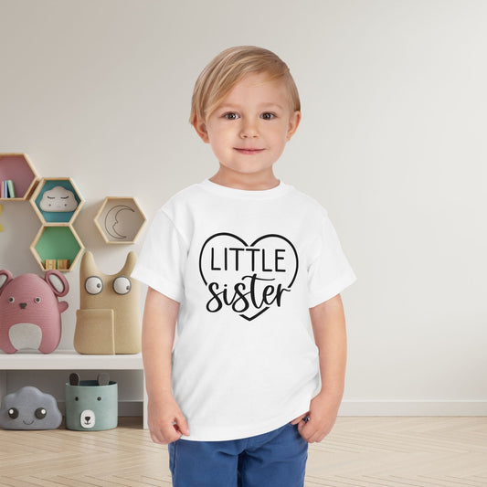 Little Sister (Heart) Toddler Tee