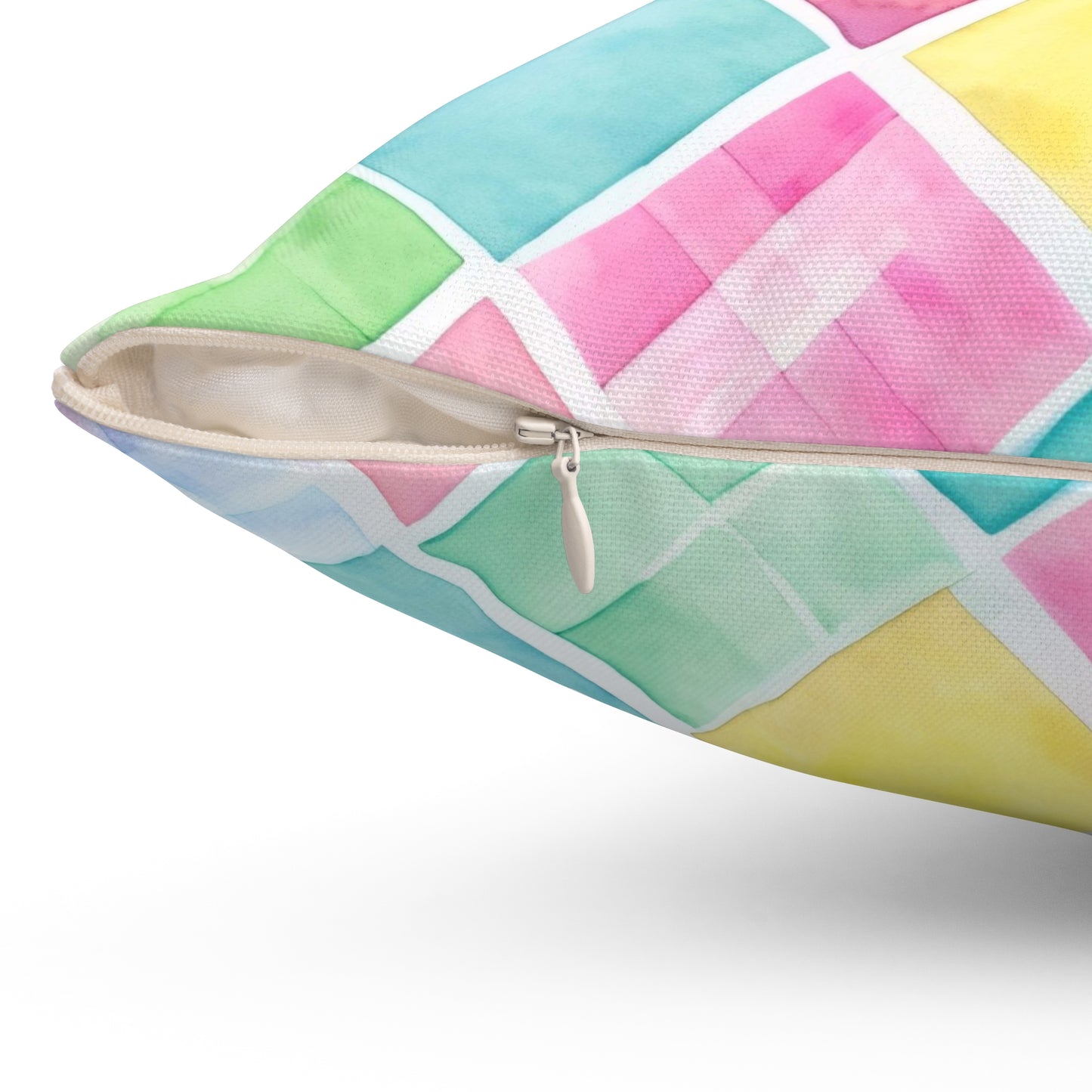 Watercolor Weave Throw Pillow