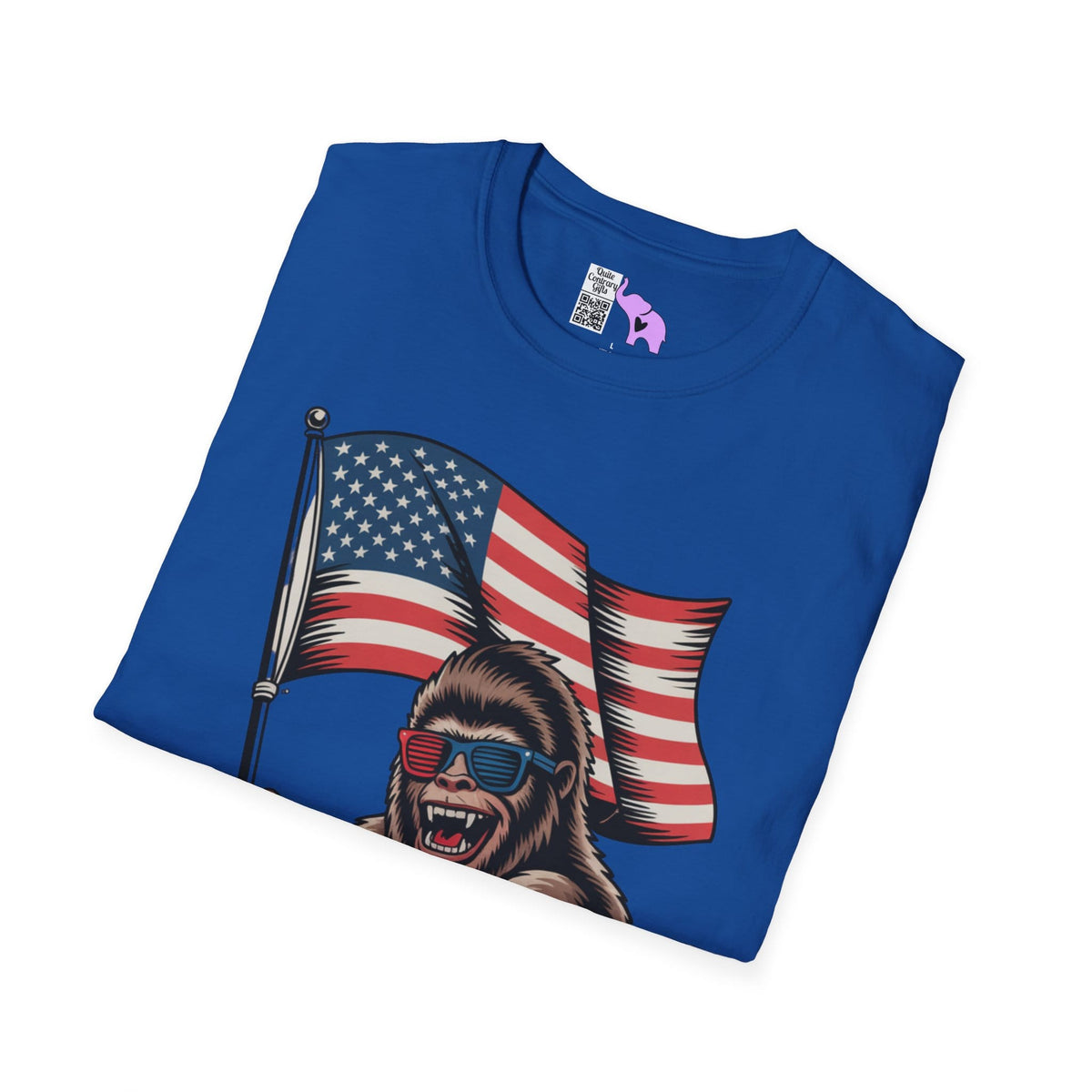 Patriotic Bigfoot Adult T-shirt