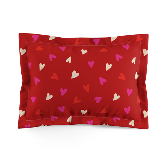 Cupid’s Confetti Microfiber Pillow Sham