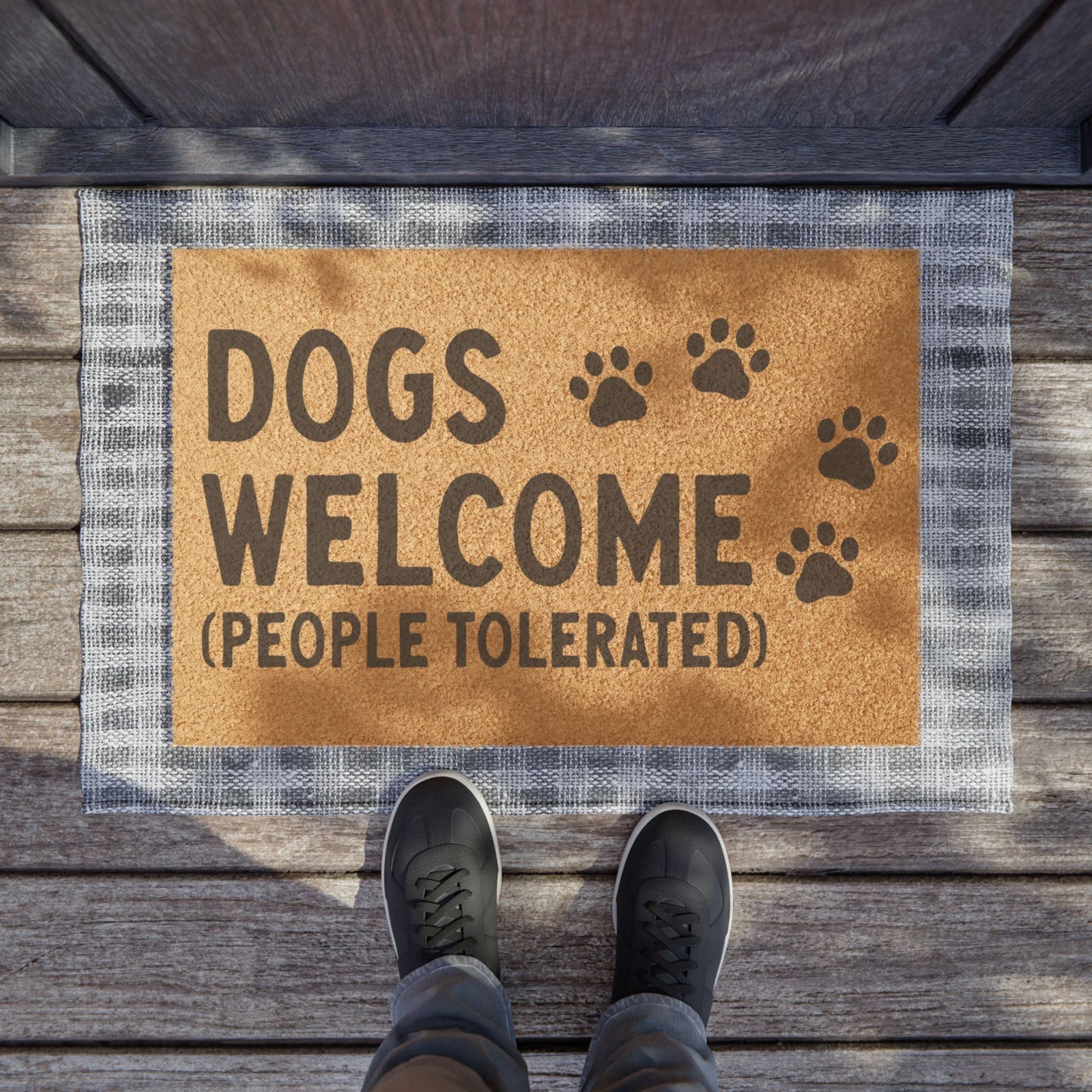 Dogs Welcome (People Tolerated) 2 Coconut Fiber Doormat