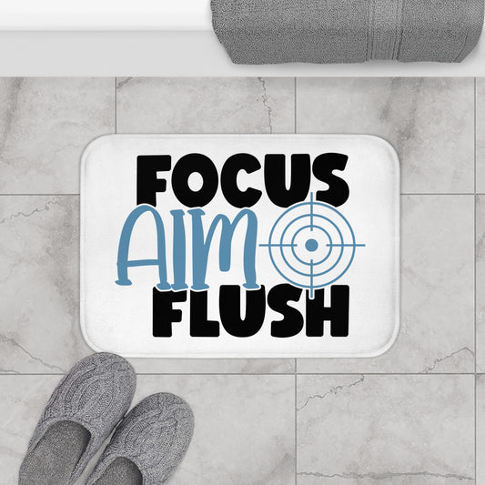 Ready Aim Flush Bath Mat
