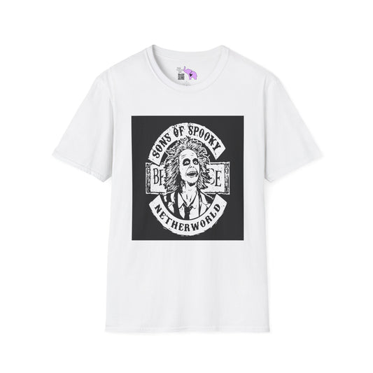 Beetlejuice Sons of Spooky Netherworld Adult T-shirt