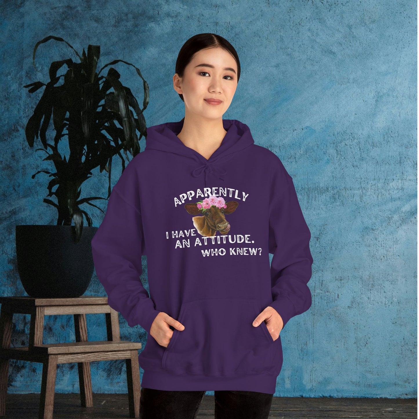 Apparently I Have An Attitude; Who Knew? Adult Heavy Blend™ Hoodie