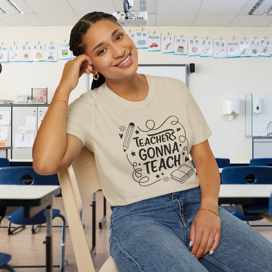Teachers Gonna Teach Adult T-shirt