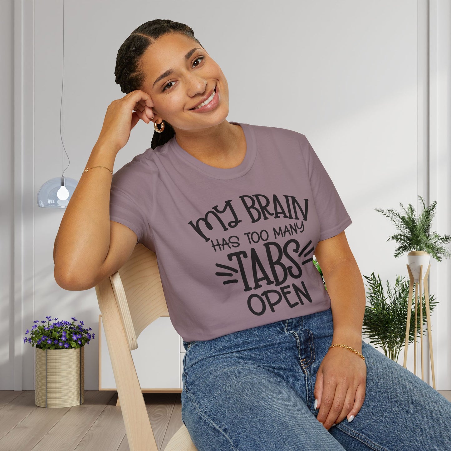 My Brain Has Too Many Tabs Open (2) Adult T-shirt