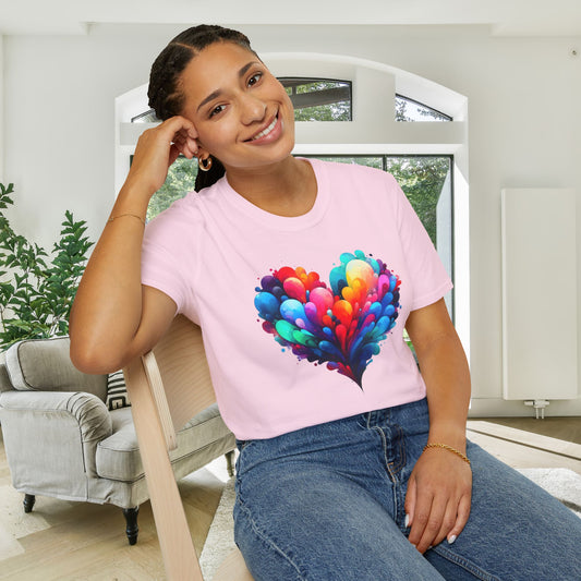 All the Feels Heart Adult T-shirt