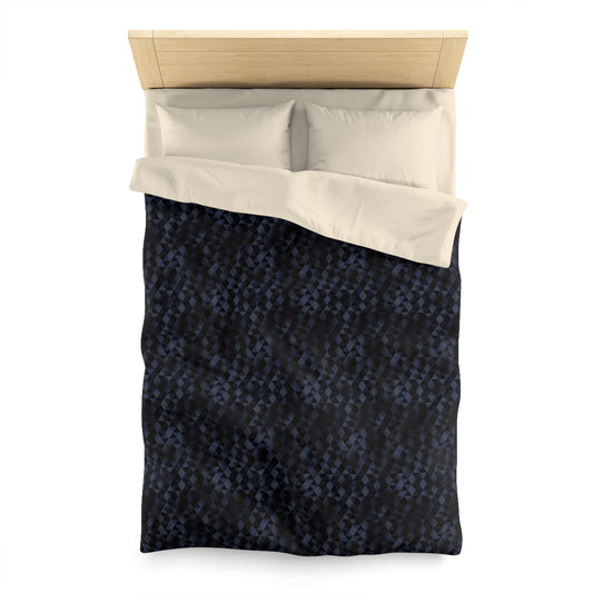 Shadow Facets Microfiber Duvet Cover