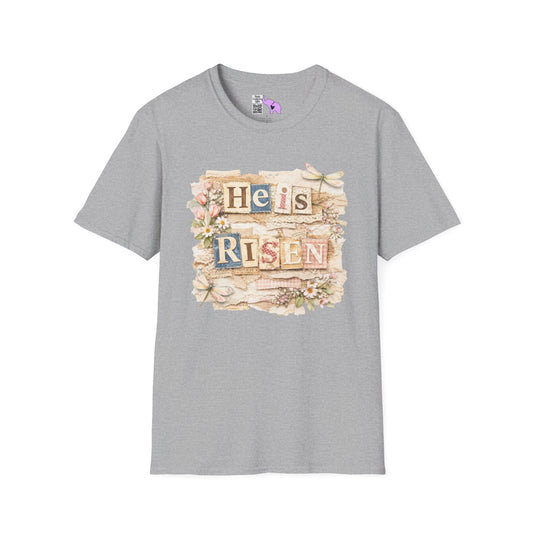 He Is Risen (Lace Collage) Adult T-shirt