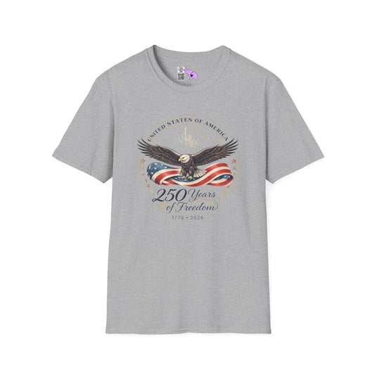 United States of America 250 Years of Freedom 1776-2026 Adult T-shirt