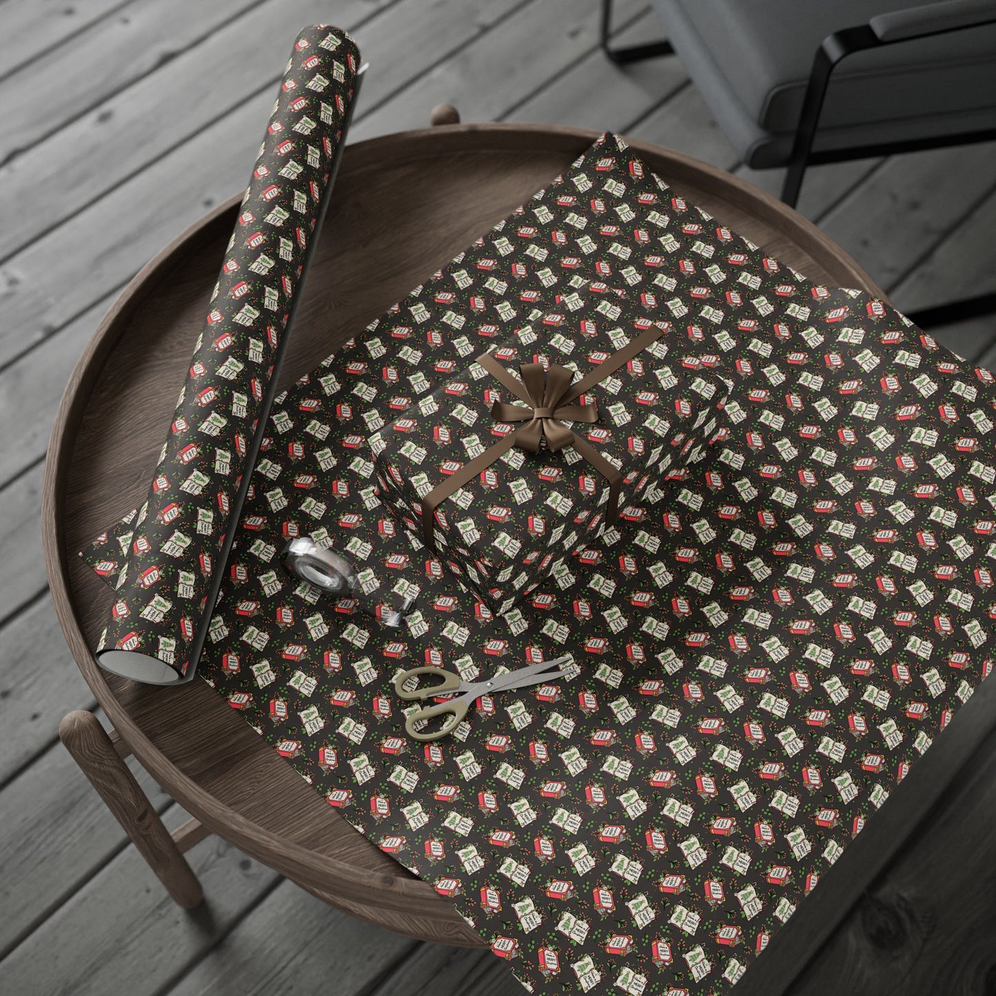 Book Lover's Merry Christmas Wrapping Paper
