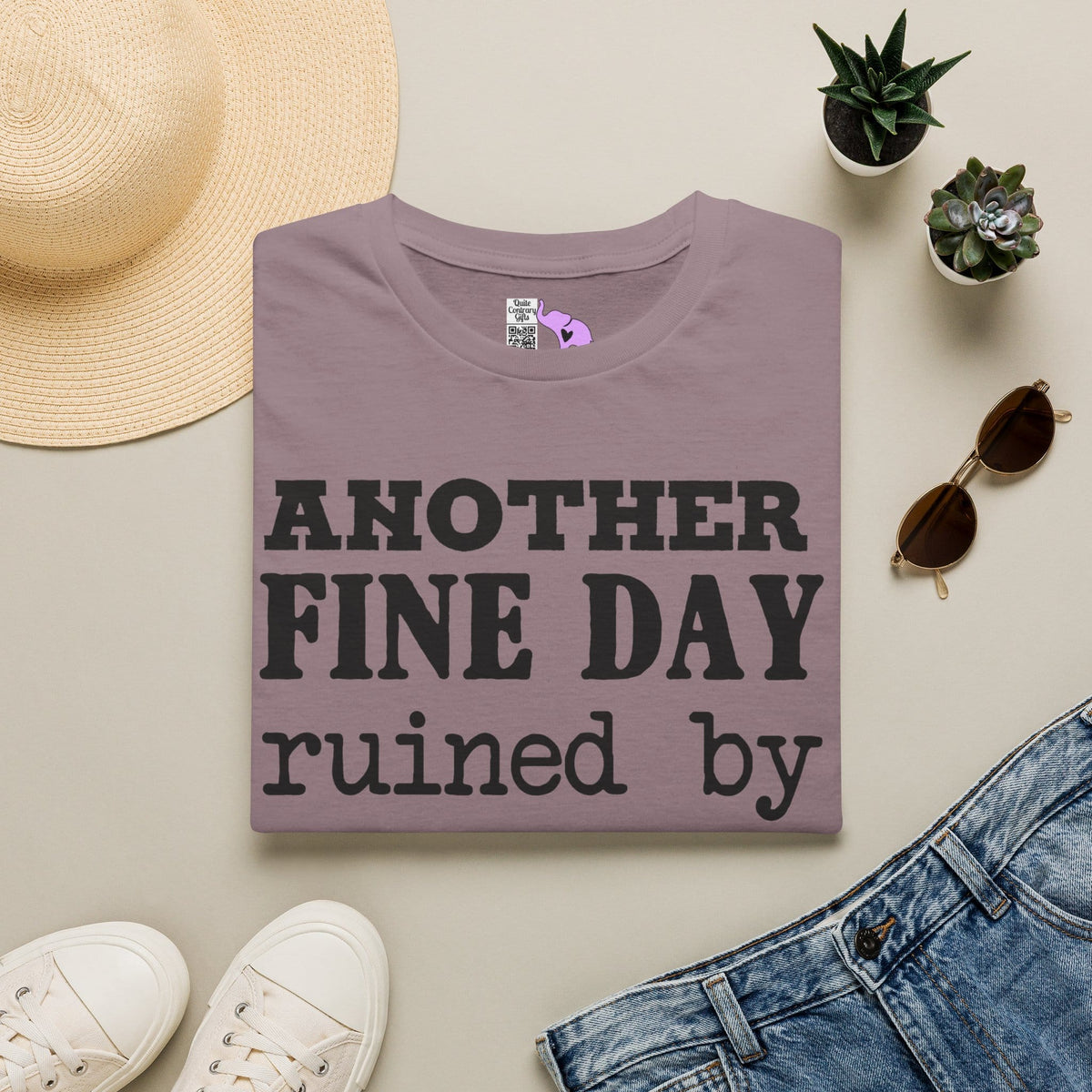 Another Fine Day Ruined By Responsibility Adult T-shirt