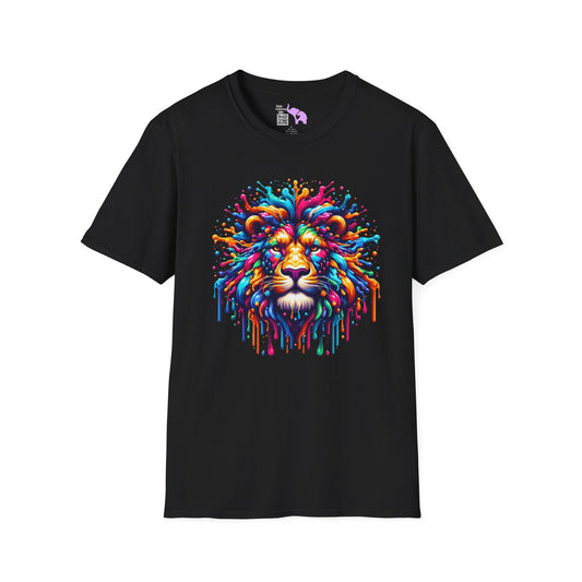 Colorful Lion Adult T-shirt