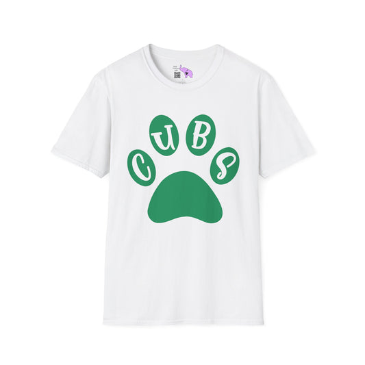 Brenham Cubs Paw Print Adult T-shirt