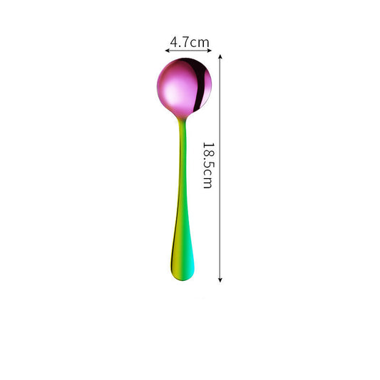 Rainbow Stainless Steel Flatware – Individual Pieces & Place Setting Sets