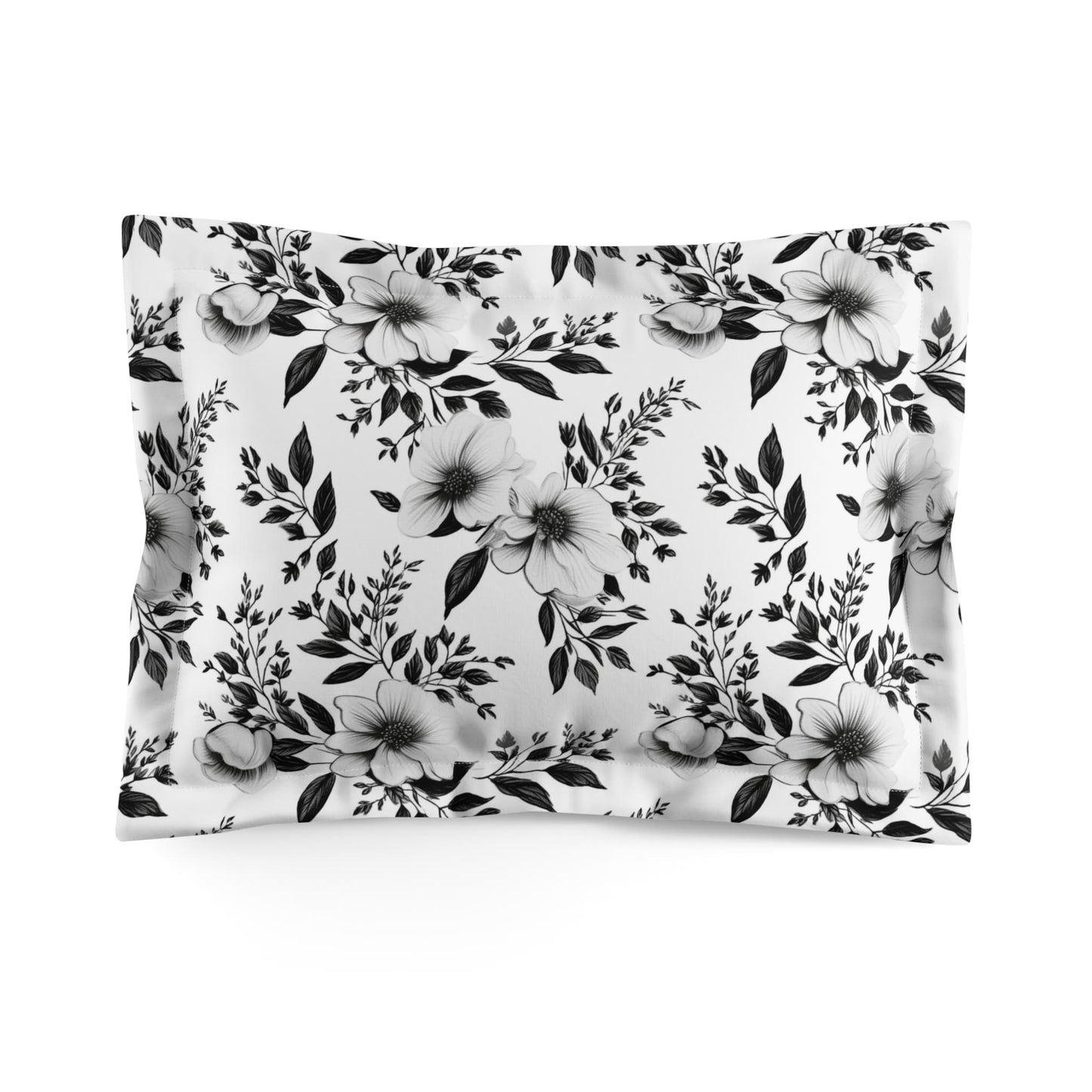 Garden Sketch Microfiber Pillow Sham